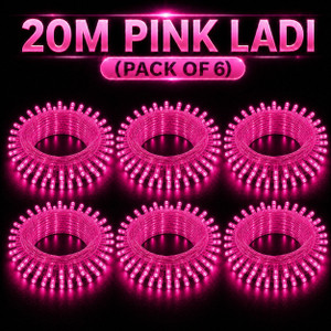 spark world 74 leds 20 m pink steady bulb rice lights