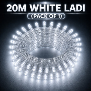 spark world 74 leds 20 m white steady bulb rice lights