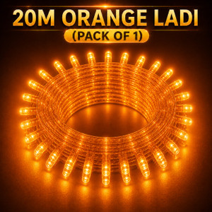 spark world 74 leds 20 m orange steady bulb rice lights