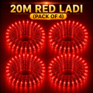 spark world 74 leds 20 m red steady bulb rice lights