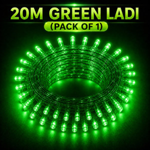 spark world 74 leds 20 m green steady bulb rice lights