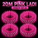 spark world 74 LEDs 20 m Pink Steady Bulb Rice Lights