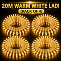 spark world 74 LEDs 20 m Yellow Steady Bulb Rice Lights