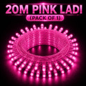 spark world 74 LEDs 20 m Pink Steady Bulb Rice Lights