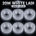 spark world 74 LEDs 20 m White Steady Bulb Rice Lights