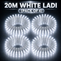 spark world 74 LEDs 20 m White Steady Bulb Rice Lights