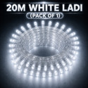 spark world 74 LEDs 20 m White Steady Bulb Rice Lights