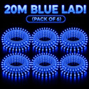 spark world 74 LEDs 20 m Blue Steady Bulb Rice Lights