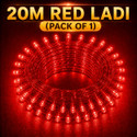 spark world 74 LEDs 20 m Red Steady Bulb Rice Lights