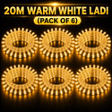 spark world 74 LEDs 20 m Yellow Steady Bulb Rice Lights