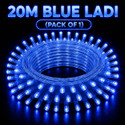 spark world 74 LEDs 20 m Blue Steady Bulb Rice Lights