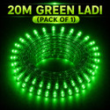 spark world 74 LEDs 20 m Green Steady Bulb Rice Lights