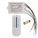 Wireless Digital Wall Switch 4-Way ON/OFF with RF Remote Control. RF Remote Control Offers Broad Operational Range, Allowing You To Control Your Lights From Distance.