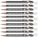 Sparklove Personalized Pens Bulk, Custom Pens with Name/Logo, Customized Black Ink Ballpoint Gifts, Engraved Pen with Stylus, Ideal for Business, Wedding, Birthday, Women, Men Office Metal Pen