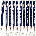 Sparklove Personalized Pens Bulk, Custom Pens with Name/Logo, Customized Black Ink Ballpoint Gifts, Engraved Pen with Stylus, Ideal for Business, Wedding, Birthday, Women, Men Office Metal Pen