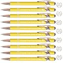 Sparklove Personalized Pens Bulk, Custom Pens with Name/Logo, Customized Black Ink Ballpoint Gifts, Engraved Pen with Stylus, Ideal for Business, Wedding, Birthday, Women, Men Office Metal Pen