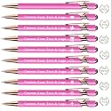 Sparklove Personalized Pens Bulk, Custom Pens with Name/Logo, Customized Black Ink Ballpoint Gifts, Engraved Pen with Stylus, Ideal for Business, Wedding, Birthday, Women, Men Office Metal Pen