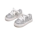 Sparkly Sneakers for Girls 3-12 Years Slip-On Comfort Fit Casual Princess Shoes