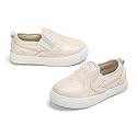Sparkly Sneakers for Girls 3-12 Years Slip-On Comfort Fit Casual Princess Shoes