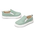 Sparkly Sneakers for Girls 3-12 Years Slip-On Comfort Fit Casual Princess Shoes
