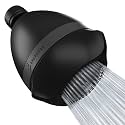 SparkPod High Pressure Shower Head, 3 Inch Fixed Showerhead, Black Matte