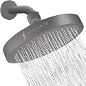 SparkPod Rain Shower Head, 6 Inch Round, Charcoal Grey Finish