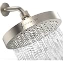 SparkPod Rain Shower Head, 6 Inch Round, Elegant Brushed Nickel Finish