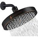 SparkPod Rain Shower Head, 6 Inch Round, Vintage Oil-Rubbed Bronze Finish