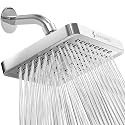 SparkPod Rain Shower Head, 6 Inch Square, Luxury Polished Chrome Finish