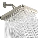 SparkPod Rain Shower Head, 8 Inch Square, Elegant Brushed Nickel Finish