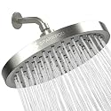 SparkPod Rain Shower Head, 8 Inch Round, Elegant Brushed Nickel Finish