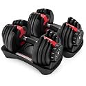 Sparnod Fitness SAD-16 Adjustable Dumbbells 16kg Set