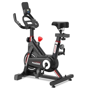 sparnod fitness ssb-07 exercise spin bike for home gym infinite variable resistance led console pulse monitor emergency brake adjustable ergonomic design maximum user weight 120 kg