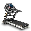 Sparnod Fitness STH-6010 Treadmill for Home Use 3HP Continuous (6HP Peak) Automatic Motorized - Large 15.6 inches Touchscreen Display with WiFi (Free Installation Service), Black