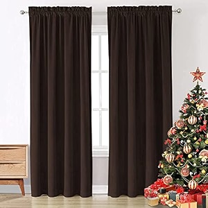 sparrow world premium suede velvet curtains for living room bedroom pack of 2 pcs brown door 7 feet