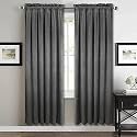 Sparrow World Premium Suede Velvet Curtains for Living Room, Bedroom Pack of 2 Pcs, Onyx Grey Door 7 feet