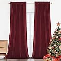 Sparrow World Premium Suede Velvet Curtains for Living Room, Bedroom Pack of 2 Pcs, Sangria Maroon Long Door 9 Feet