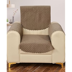 sparrow world premium quilted sofa cover set for 5 seater  3 and 2 seater slip covers  velvet panel mouse diamond 1 seater