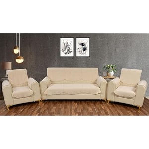sparrow world solid color premium quilted sofa cover set for 5 seater sofa  3 seater and 2 seater sofa slip coversvelvet sofa panel base zig zak 5 seaterarm