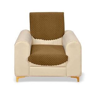 sparrow world premium quilted sofa cover set for 5 seater  3 and 2 seater slip covers  velvet panel gold diamond 1 seater
