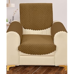 sparrow world premium quilted sofa cover set for 5 seater  3 and 2 seater slip covers  velvet panel gold diamond 1 seaterarm