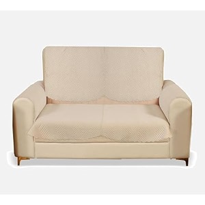 sparrow world premium quilted sofa cover set for 5 seater  3 seater and 2 seater slip covers  velvet panel base zig zak 2 seaterarm