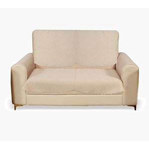 sparrow world premium quilted sofa cover set for 5 seater  3 seater and 2 seater slip covers  velvet panel base zig zak 2 seater