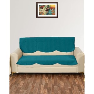 sparrow world premium quilted sofa cover set for 5 seater  3 seater and 2 seater slip covers  velvet panel firoji zig zak 3 seater