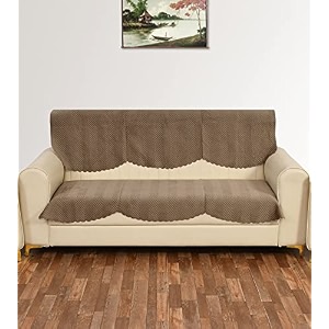 sparrow world premium quilted sofa cover set for 5 seater  3 seater and 2 seater slip covers  velvet panel mouse zig zak 3 seater