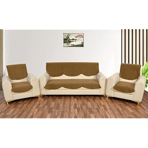 sparrow world solid color premium quilted sofa cover set for 5 seater sofa  3 seater and 2 seater sofa slip coversvelvet sofa panel diamond 5 seater