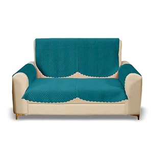 sparrow world premium quilted sofa cover set for 5 seater  3 seater and 2 seater slip covers  velvet panel firoji zig zak 2 seaterarm
