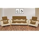 Sparrow World Premium Quilted Sofa Cover Set for 5 Seater | 3 Seater and 2 Seater Slip Covers | Velvet Panel (Diamond 5 Seater+Arm)