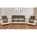Sparrow World Solid Color Premium Quilted Sofa Cover Set for 5 Seater Sofa | 3 Seater and 2 Seater Sofa Slip Covers/Velvet Sofa Panel (Diamond 5 Seater+Arm)