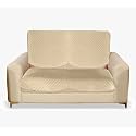 Sparrow World Premium Quilted Sofa Cover Set for 5 Seater | 3 Seater and 2 Seater Slip Covers | Velvet Panel (Base Diamond 2 Seater)